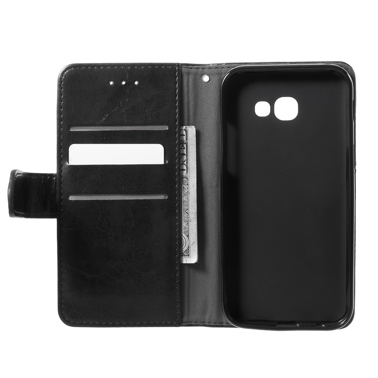 K'TRY Geometric Splicing Series Wallet Leather Cover for Samsung Galaxy A5 (2017) - Black-6