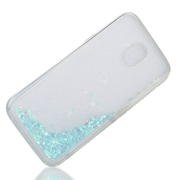 Dynamic Liquid Stars Sequins TPU Case for Samsung Galaxy J7 Pro (2017) / J7 (2017) EU Version - Cyan-3