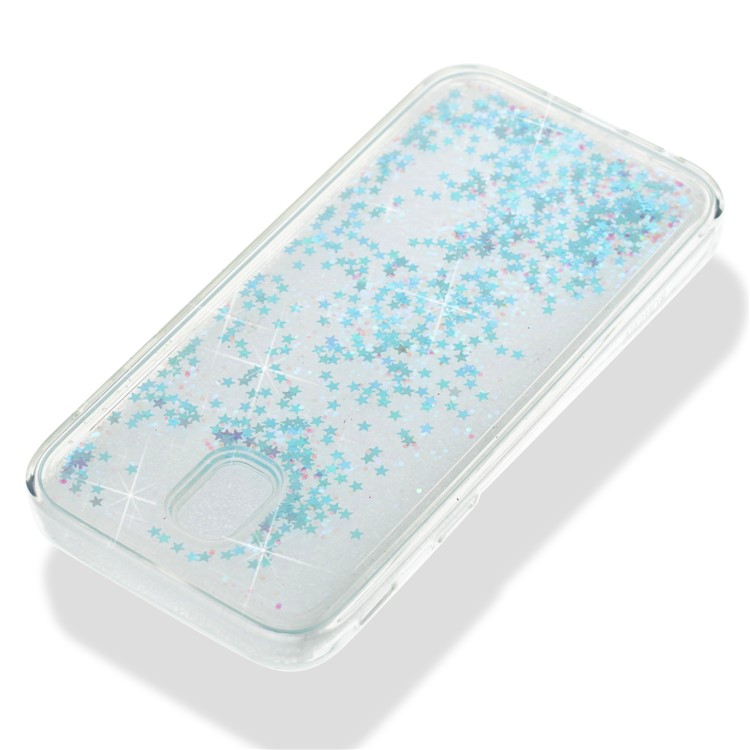 Dynamic Liquid Stars Sequins TPU Case for Samsung Galaxy J7 Pro (2017) / J7 (2017) EU Version - Cyan-5