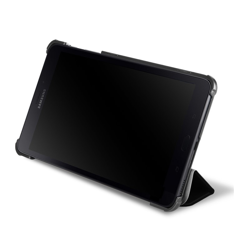 DUX DUCIS Skin Pad Series Awaken Tri-fold Leather Stand Case for Samsung Galaxy Tab A 8.0 (2017) - Black-5