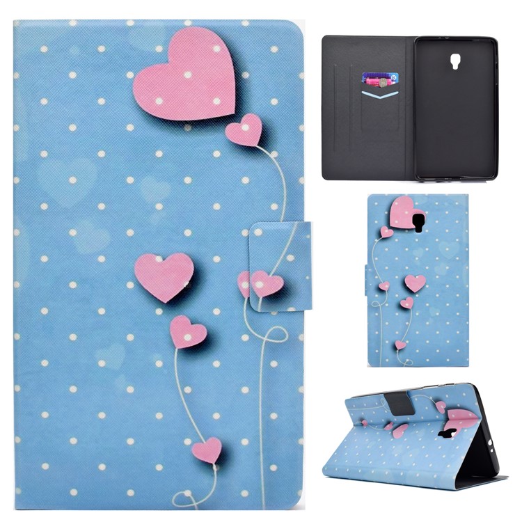 

Fragrant Leather Stand Smart Tablet Shell for Samsung Galaxy Tab A 8.0 (2017) T385/T380 - Hearts and Dots