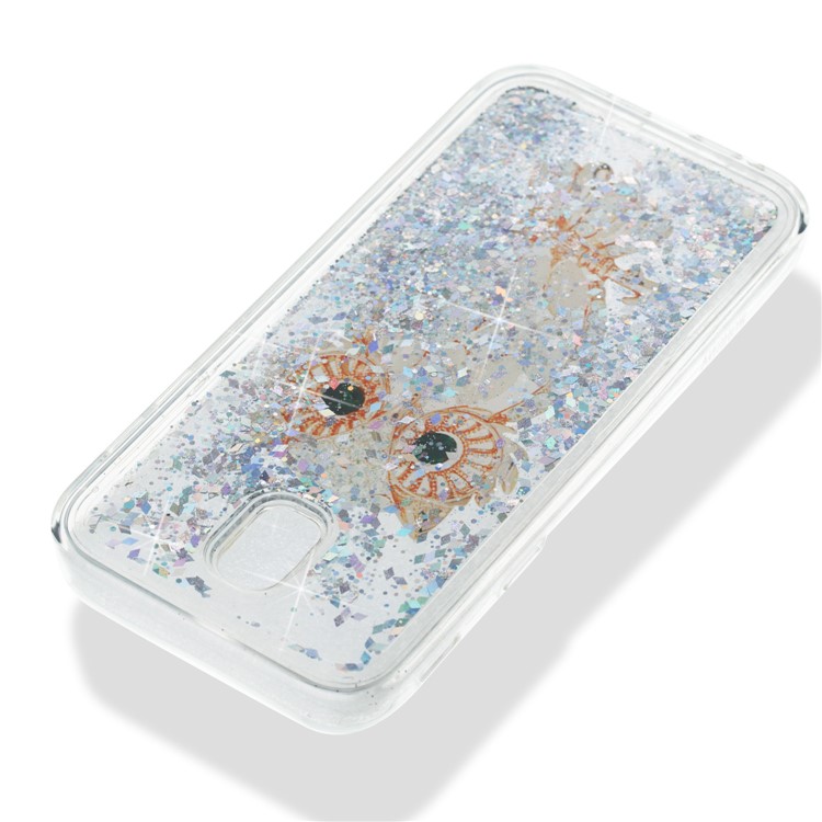 3D Dynamic Quicksand Liquid TPU Shell Cover for Samsung Galaxy J5 (2017) EU Version / J5 Pro (2017) - Owl-5