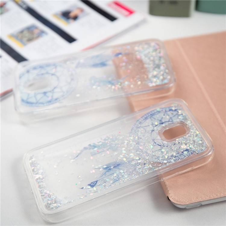 Dynamic Liquid Stars Sequins TPU Case for Samsung Galaxy J7 Pro (2017) / J7 (2017) EU Version - Dream Catcher-2