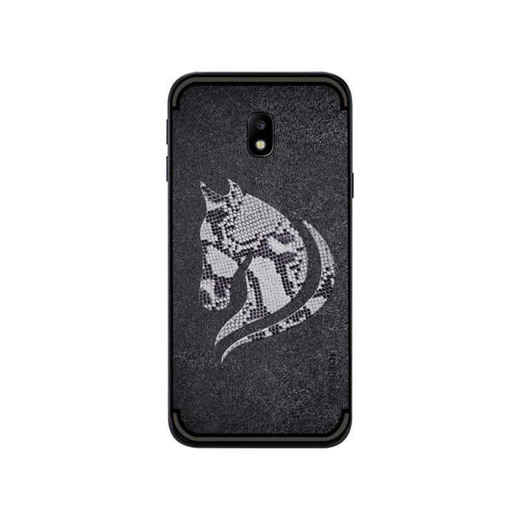 10PCS/Set NXE Snake Textured Horse Pattern TPU Cover for Samsung Galaxy J3 Pro (2017) / J3 (2017) EU Version - Black-2