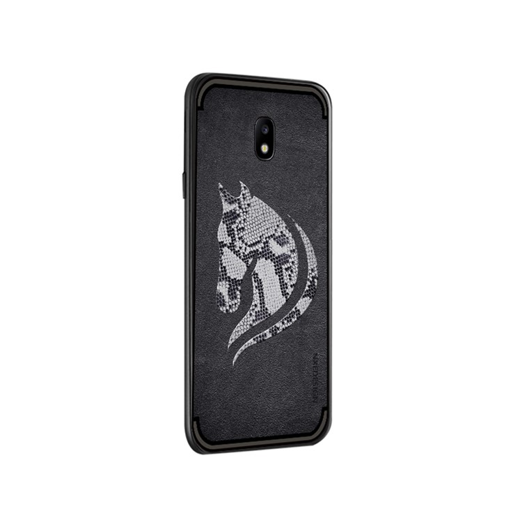 10PCS/Set NXE Snake Textured Horse Pattern TPU Cover for Samsung Galaxy J3 Pro (2017) / J3 (2017) EU Version - Black-3