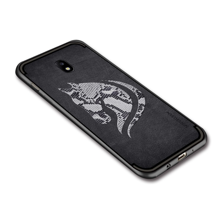 10PCS/Set NXE Snake Textured Horse Pattern TPU Cover for Samsung Galaxy J3 Pro (2017) / J3 (2017) EU Version - Black-4