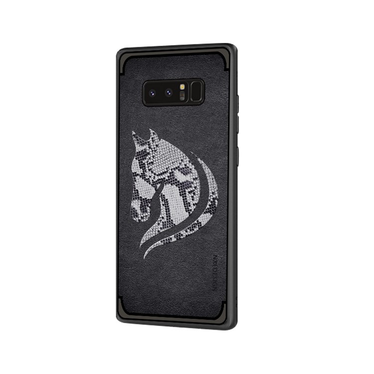 10Pcs/Set NXE Snake Textured Horse Pattern TPU Back Casing for Samsung Galaxy Note 8 N950 - Black-3