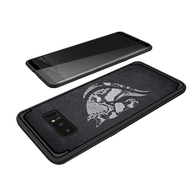 10Pcs/Set NXE Snake Textured Horse Pattern TPU Back Casing for Samsung Galaxy Note 8 N950 - Black-4