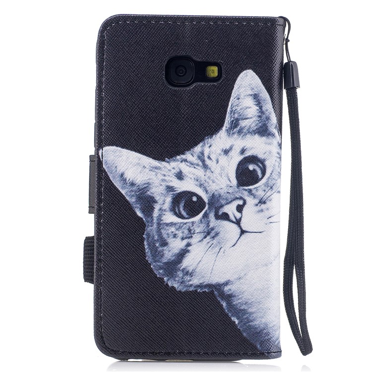 Pattern Printing Leather Wallet Case for Samsung Galaxy A5 (2017) SM-A520 - Cat Pattern-2