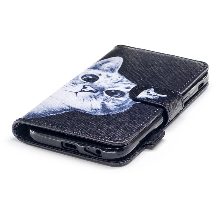 Pattern Printing Leather Wallet Case for Samsung Galaxy A5 (2017) SM-A520 - Cat Pattern-5