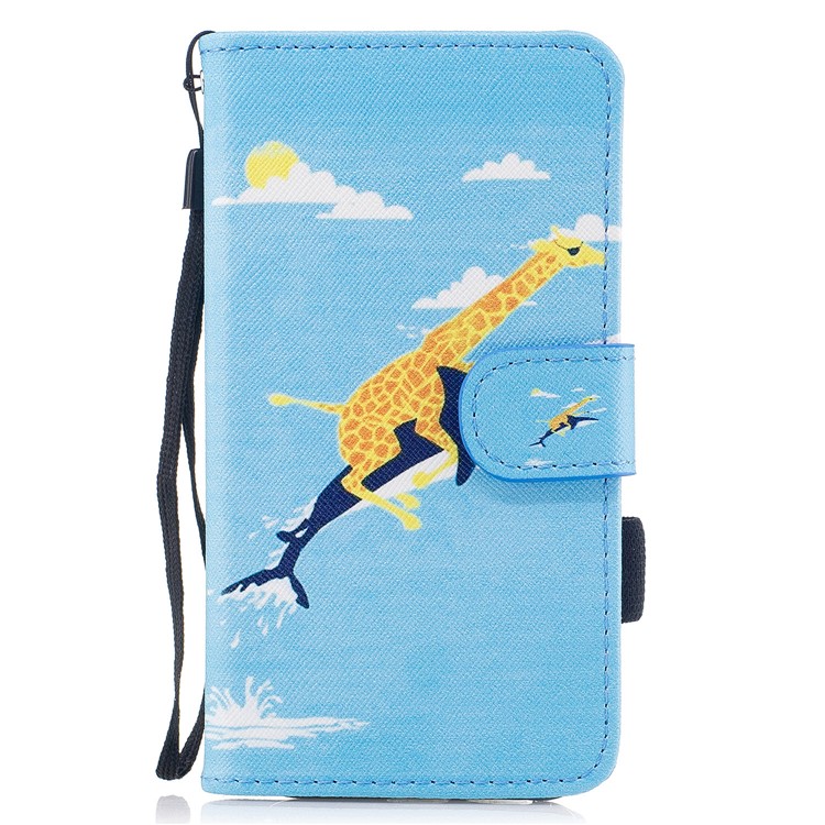 

Pattern Printing Magnetic Leather Stand Case for Samsung Galaxy A5 (2017) SM-A520 - Giraffe Pattern