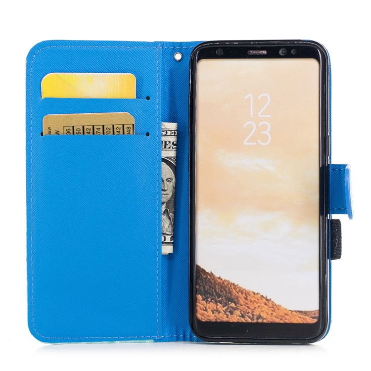 Pattern Printing Wallet Stand Leather Case for Samsung Galaxy S8 G950 - Dream Catcher-6