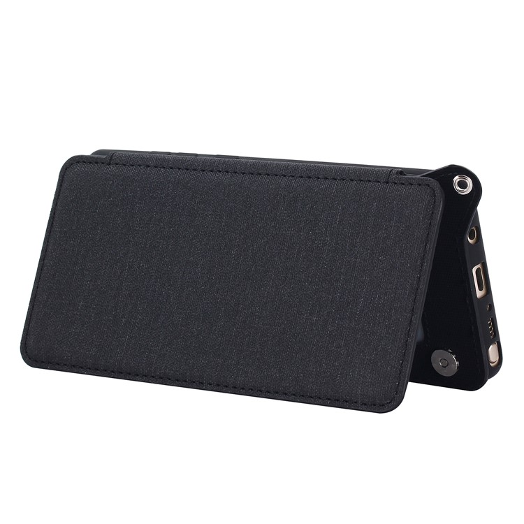 Card Holder Mirror Leather TPU Back Case for Samsung Galaxy Note 8 N950 - Black-5