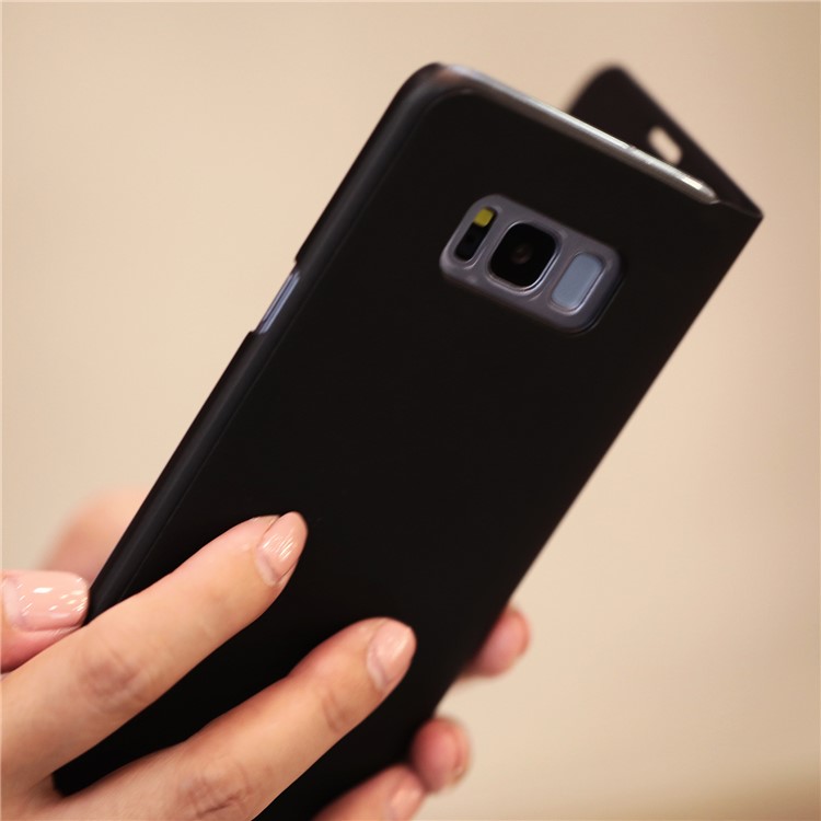 MOKKA Card Holder PU Leather Mobile Phone Case for Samsung Galaxy S8 G950 - Black-3