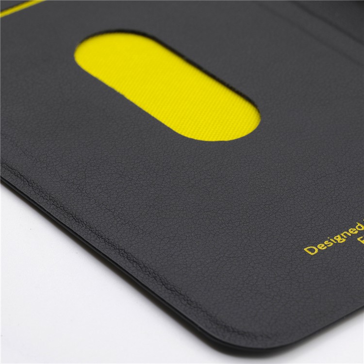 MOKKA PU Leather Flip Phone Cover with Card Slot for Samsung Galaxy S8 Plus G955 - Black-6
