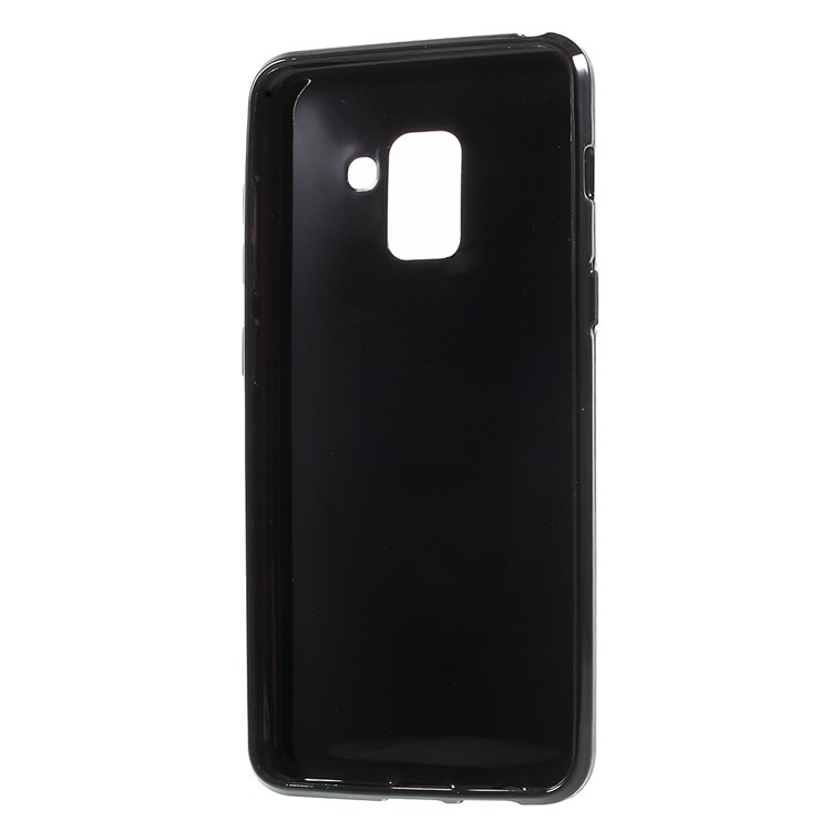 S-shape Brushed TPU Cell Phone Cover for Samsung Galaxy A5 (2018) - Black-3