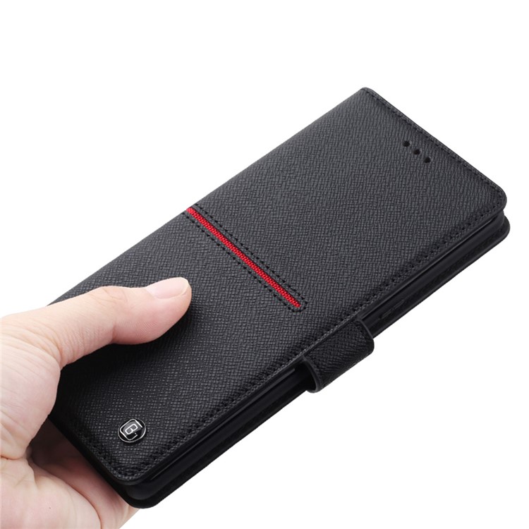 GEBEI Flip Genuine Leather Wallet Stand Phone Case for Samsung Galaxy Note 8 SM-N950 - Black-10