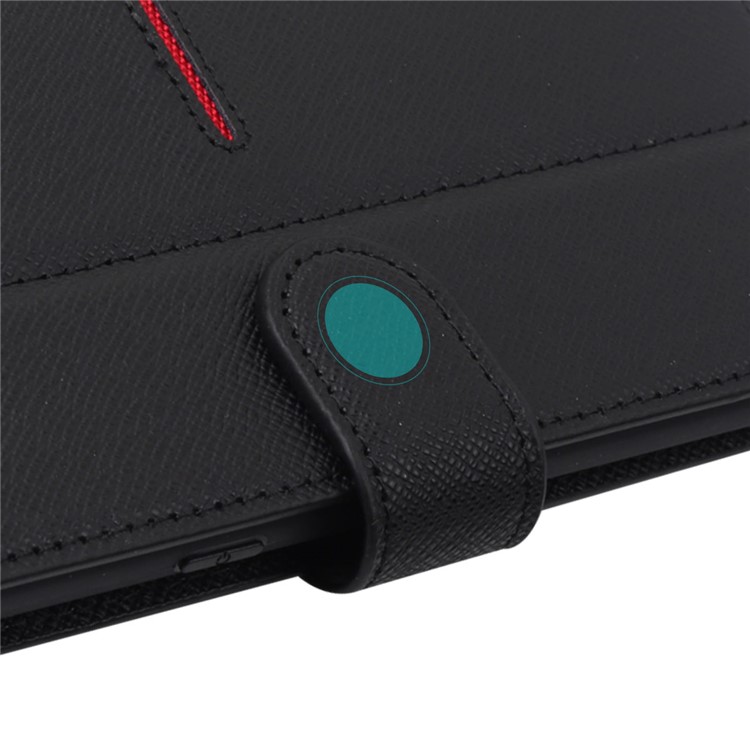 GEBEI Flip Genuine Leather Wallet Stand Phone Case for Samsung Galaxy Note 8 SM-N950 - Black-11