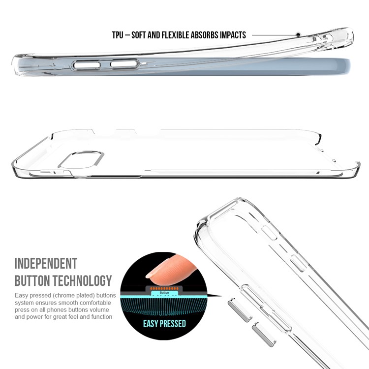 Clear PC Back + TPU Frame Hybrid Mobile Cover for Samsung Galaxy A5 (2017) SM-A520 - Transparent-4