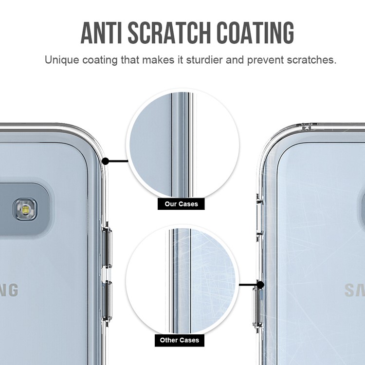 Clear PC Back + TPU Frame Hybrid Mobile Cover for Samsung Galaxy A5 (2017) SM-A520 - Transparent-6