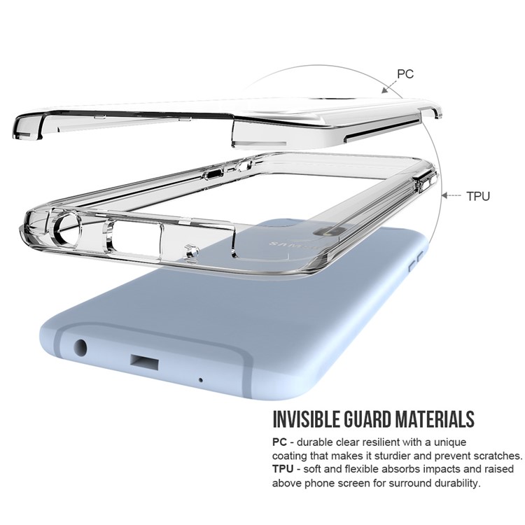 Clear PC Back + TPU Frame Hybrid Phone Protective Casing for Samsung Galaxy J7 (2017) EU Version / J7 Pro (2017) - Transparent-3