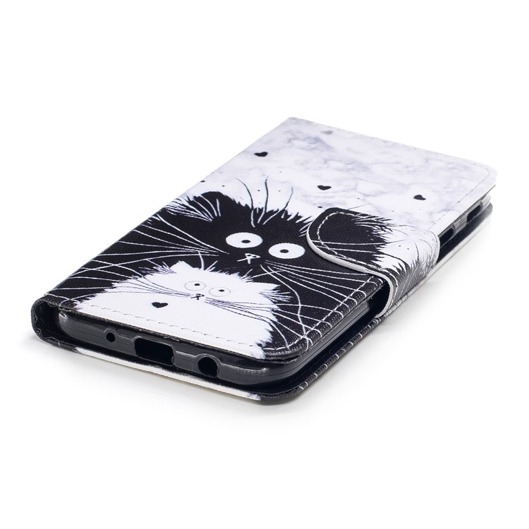 For Samsung Galaxy J5 (2017) EU Version / J5 Pro (2017) Pattern Printing Leather Folio Stand Shell - Cartoon Pattern-4