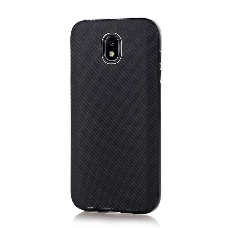 Carbon Fibre Texture TPU + PC Hybrid Case for Samsung Galaxy J5 (2017) EU Version / J5 Pro (2017) - Black-1