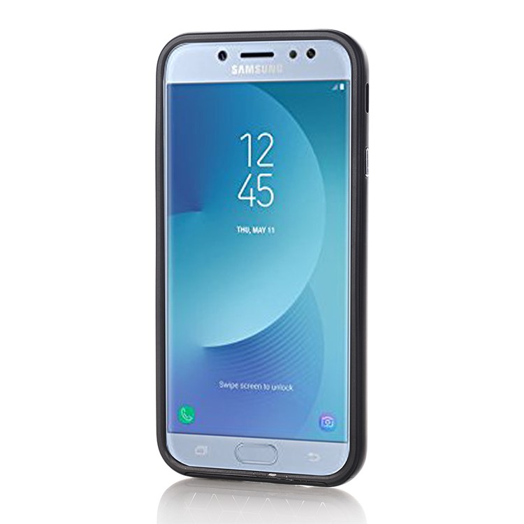 Carbon Fibre Texture TPU + PC Hybrid Case for Samsung Galaxy J7 Pro (2017) / J7 (2017) EU Version - Black-2