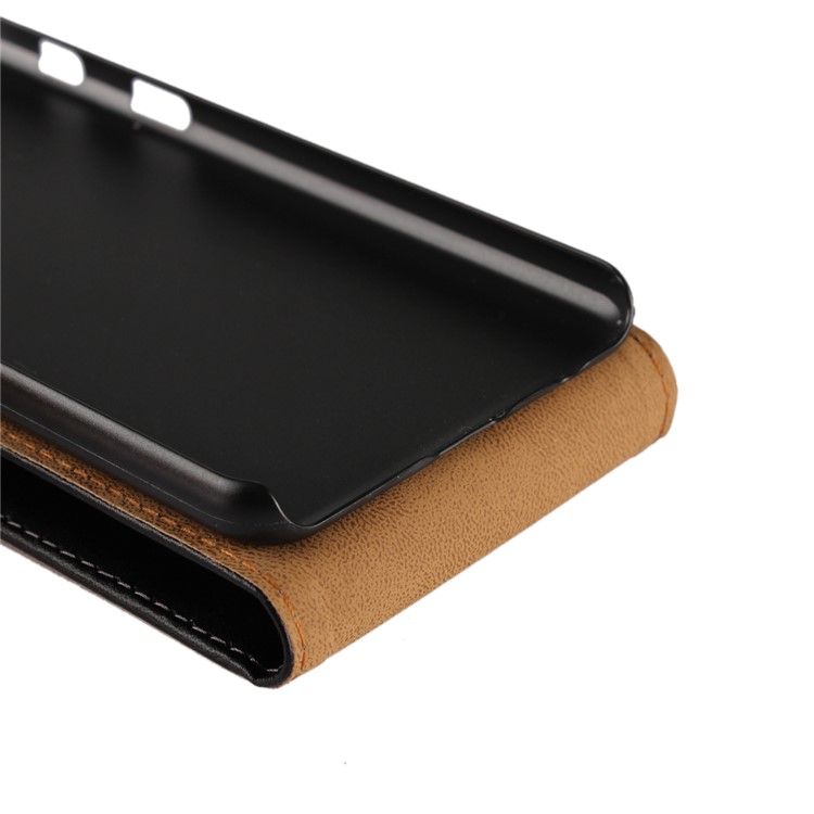 Split Leather Vertical Flip Phone Protective Casing for Samsung Galaxy A8 (2018) - Black-10