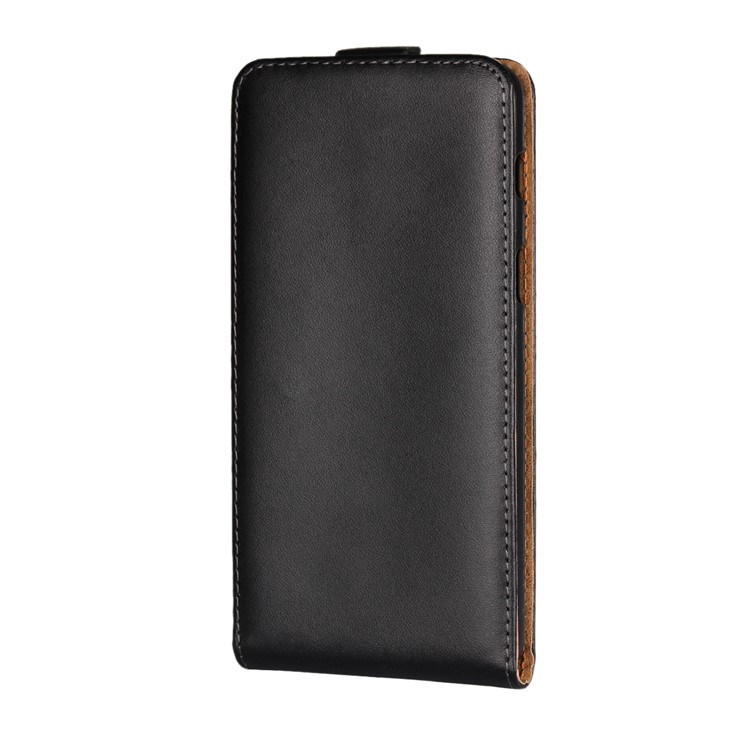 Split Leather Vertical Flip Phone Protective Casing for Samsung Galaxy A8 (2018) - Black-2