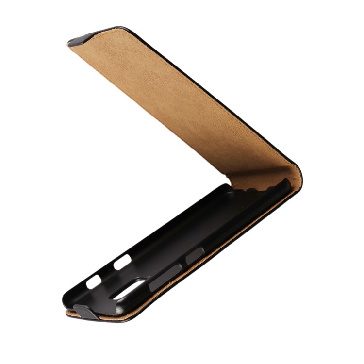 Split Leather Vertical Flip Phone Protective Casing for Samsung Galaxy A8 (2018) - Black-5