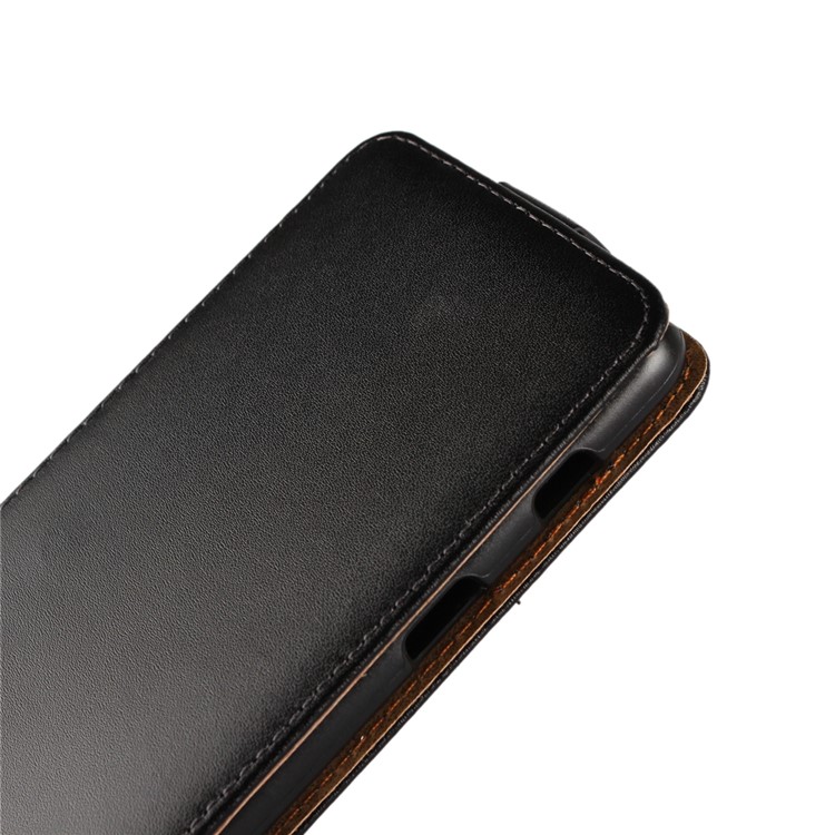 Split Leather Vertical Flip Phone Protective Casing for Samsung Galaxy A8 (2018) - Black-7