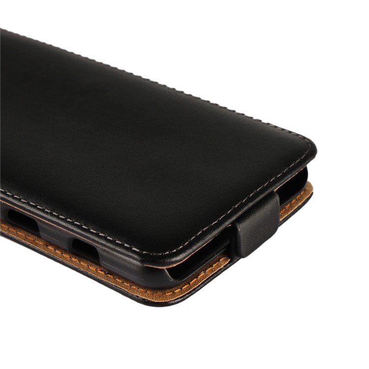 Split Leather Vertical Flip Phone Protective Casing for Samsung Galaxy A8 (2018) - Black-8