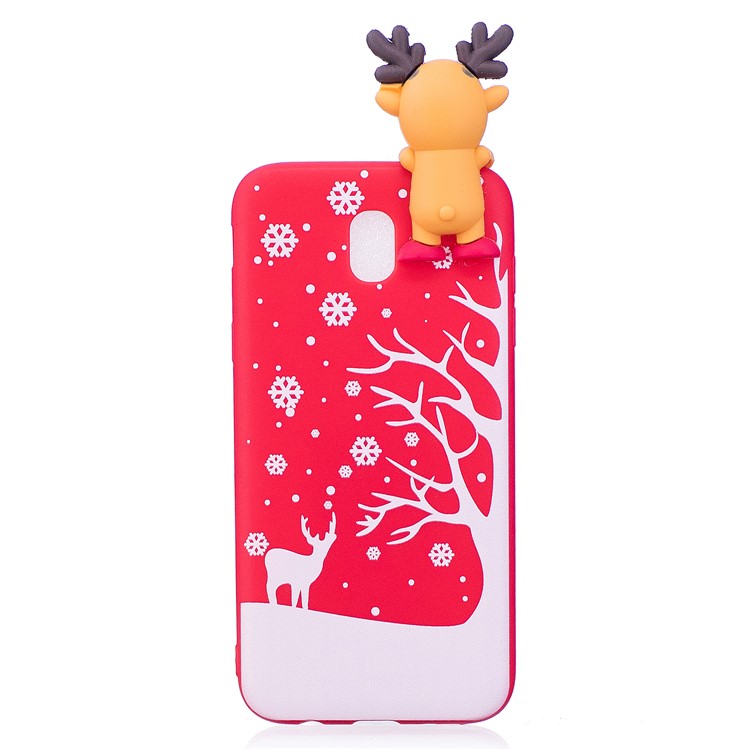 Cute 3D Figure Patterned TPU Case for Samsung Galaxy J5 Pro (2017) / J5 (2017) EU Version - Christmas Reindeer-2