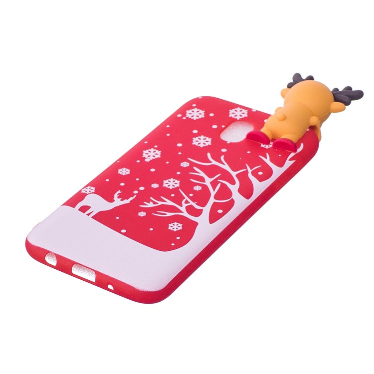 Cute 3D Figure Patterned TPU Case for Samsung Galaxy J5 Pro (2017) / J5 (2017) EU Version - Christmas Reindeer-4