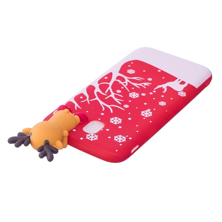Cute 3D Figure Patterned TPU Case for Samsung Galaxy J5 Pro (2017) / J5 (2017) EU Version - Christmas Reindeer-5