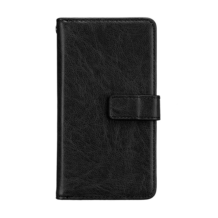 Crazy Horse PU Leather Wallet Phone Case with Stand for Samsung Galaxy J5 (2017) EU Version/J5 Pro (2017) - Black-3
