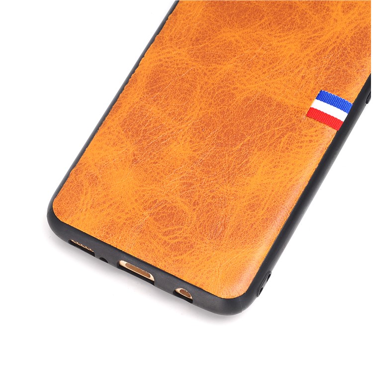 Vintage Crazy Horse PU Leather Coated TPU Phone Casing for Samsung Galaxy S8 SM-G950 - Brown-3