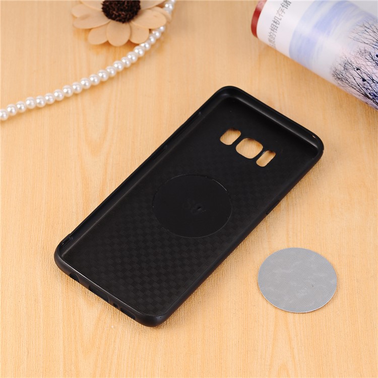 Vintage Crazy Horse PU Leather Coated TPU Protective Cover Shell for Samsung Galaxy S8 SM-G950 - Dark Blue-5