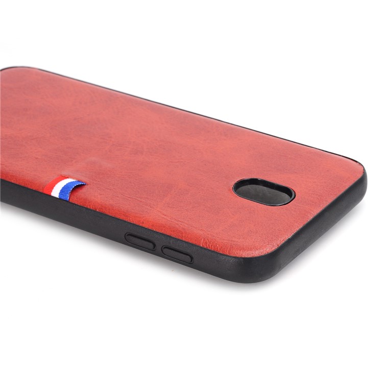 Vintage Crazy Horse PU Leather Coated TPU Shell for Samsung Galaxy J5 (2017) EU Version/J5 Pro (2017) - Red-4