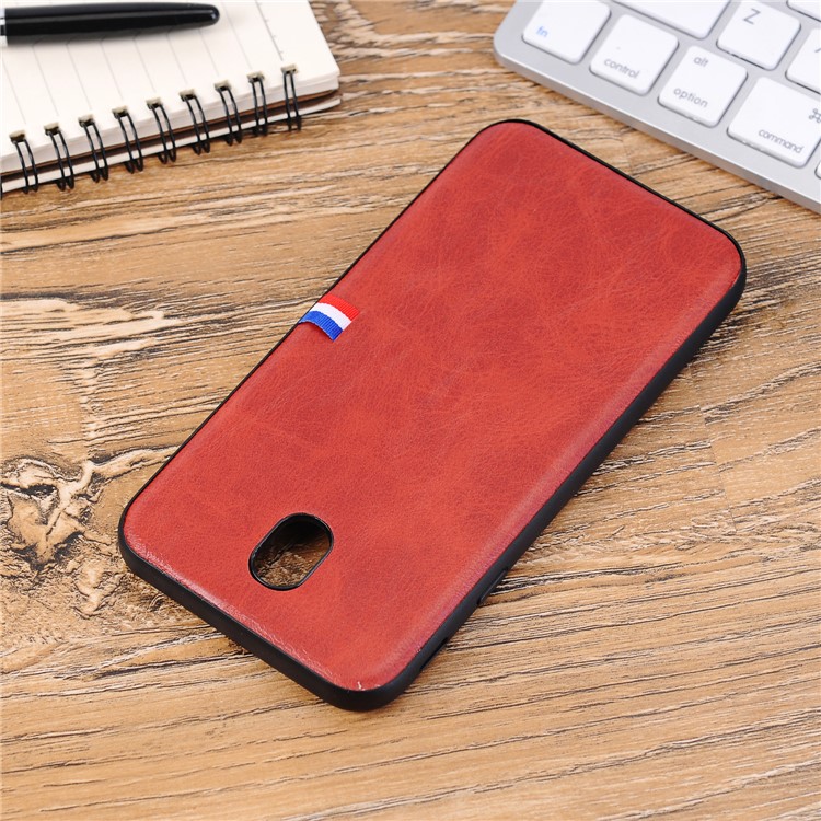 Vintage Crazy Horse PU Leather Coated TPU Shell for Samsung Galaxy J5 (2017) EU Version/J5 Pro (2017) - Red-6