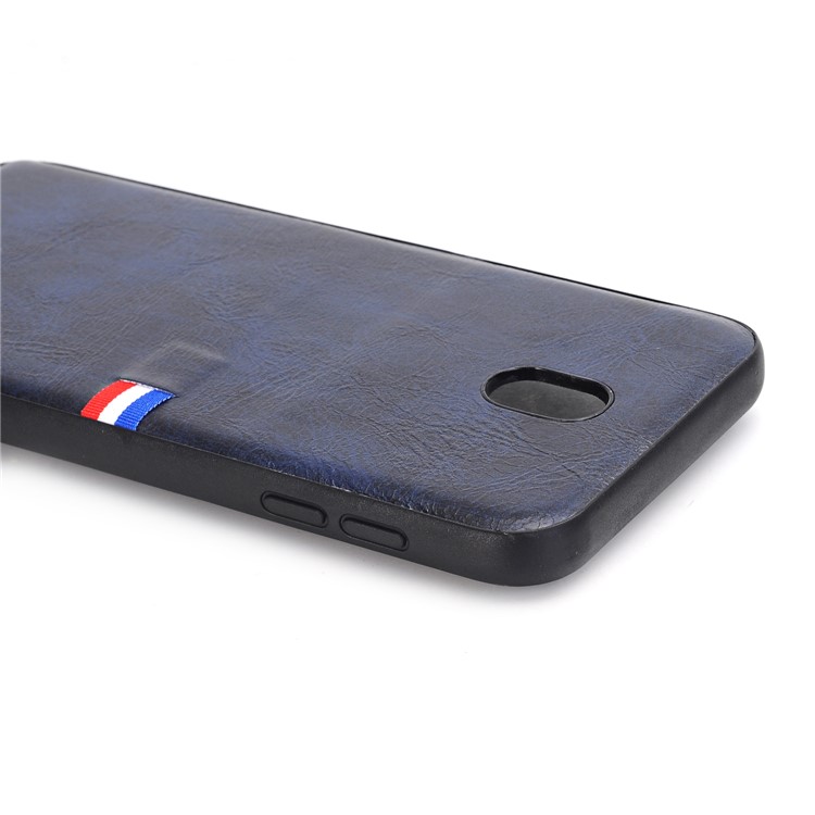 Vintage Crazy Horse PU Leather Coated TPU Mobile Cover Shell for Samsung Galaxy J5 (2017) EU Version/J5 Pro (2017) - Dark Blue-2