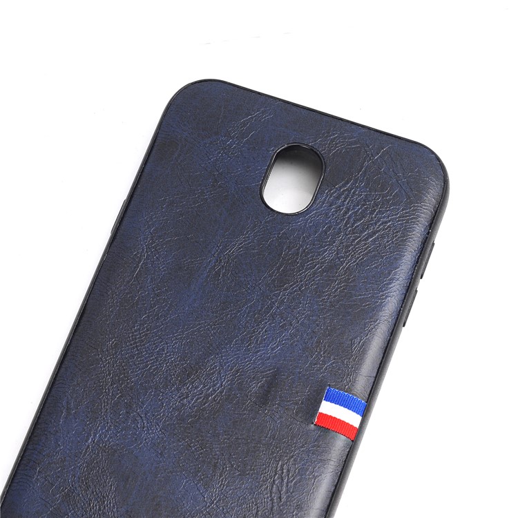 Vintage Crazy Horse PU Leather Coated TPU Mobile Cover Shell for Samsung Galaxy J5 (2017) EU Version/J5 Pro (2017) - Dark Blue-3