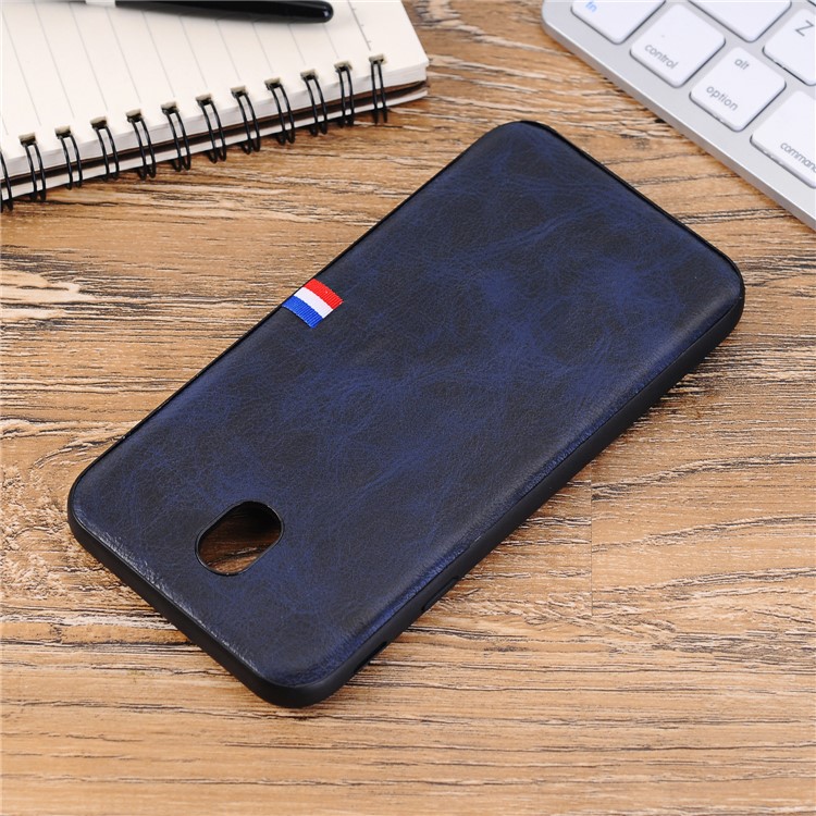 Vintage Crazy Horse PU Leather Coated TPU Mobile Cover Shell for Samsung Galaxy J5 (2017) EU Version/J5 Pro (2017) - Dark Blue-6
