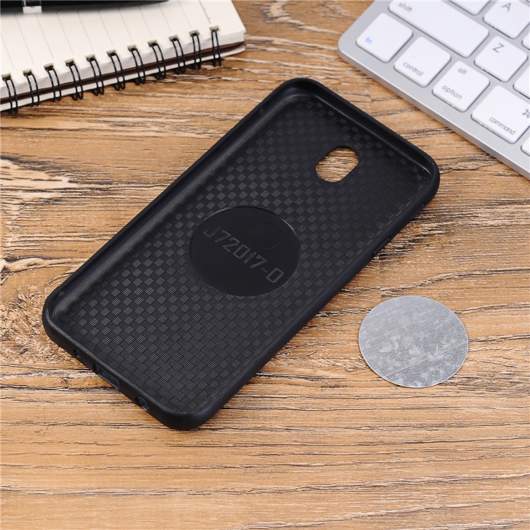 Vintage Crazy Horse PU Leather Coated TPU Mobile Cover Shell for Samsung Galaxy J5 (2017) EU Version/J5 Pro (2017) - Dark Blue-7
