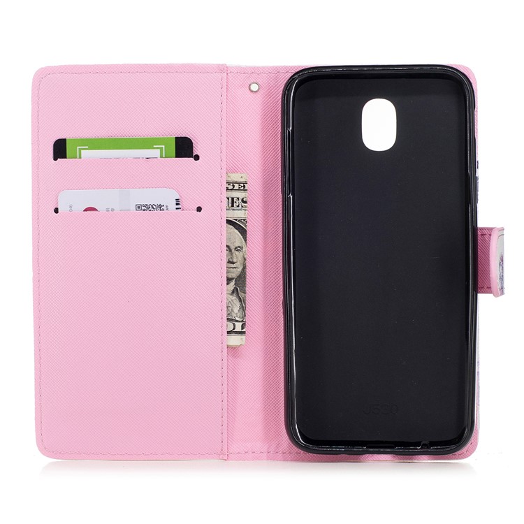 Pattern Painting Cross Texture Leather Wallet Stand Case for Samsung Galaxy J5 (2017) EU Version / J5 Pro (2017) - Don't Touch Me-6