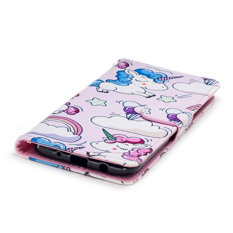 Pattern Painting Cross Texture Leather Wallet Stand Cover for Samsung Galaxy J5 (2017) EU Version / J5 Pro (2017) - Lovely Unicorns-5
