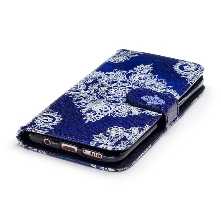 Pattern Painting Cross Texture Leather Wallet Stand Mobile Phone Shell for Samsung Galaxy S8 SM-G950 - Ancient Pattern-5