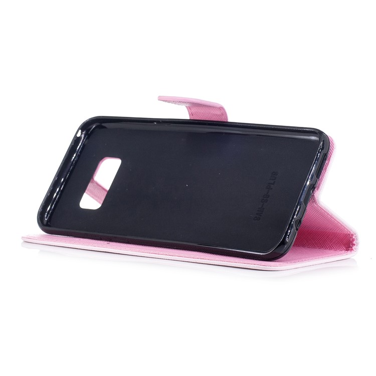 Pattern Painting Cross Texture Leather Wallet Stand Mobile Phone Case for Samsung Galaxy S8 Plus SM-G955 - Lion-4
