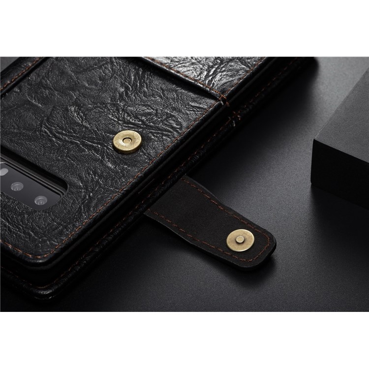 CASEME Vintage Style Wallet PU Leather Protection Cell Phone Case for Samsung Galaxy Note 8 SM-N950 - Black-14